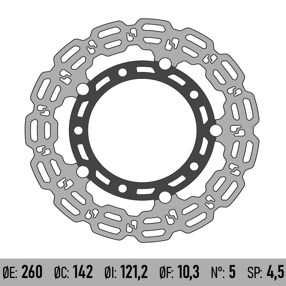 BRENTA MOTO - Disco Freno BRENTA BD106FTI - SUZUKI BURGMAN 250/400/650 [ANT]