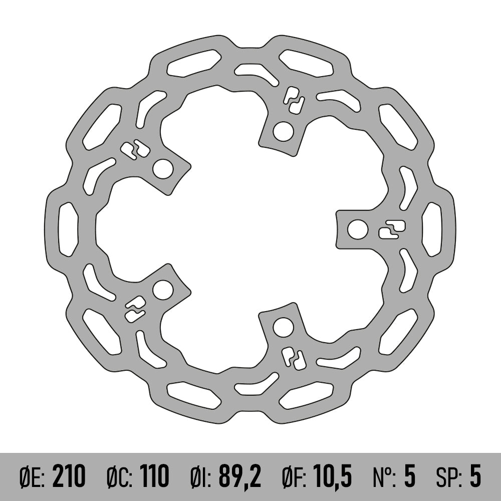 BRENTA MOTO - Disco Freno BRENTA BD109F - SUZUKI BURGMAN 400 [POST]