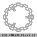BRENTA MOTO - Disco Freno BRENTA BD114F - YAMAHA X-MAX 125/250 Ø 245mm [POST]