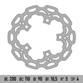 BRENTA MOTO - Disco Freno BRENTA BD117F - KYMCO PEOPLE ONE 125 [POST]