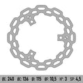 BRENTA MOTO - Disco Freno BRENTA BD122F - SUZUKI BURGMAN 125/200 [ANT/POST]