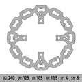 BRENTA MOTO - Disco Freno BRENTA BD126F - HONDA SHi 125/150 [POST]