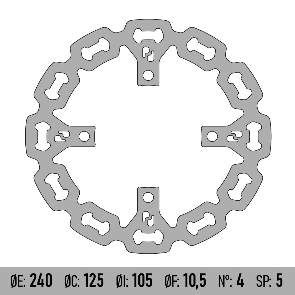 BRENTA MOTO - Disco Freno BRENTA BD126F - HONDA SHi 125/150 [POST]