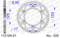 AFAM - Corona AFAM 11212N-51 in Alluminio Passo 520