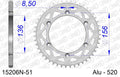 AFAM - Corona AFAM 15206N-51 in Alluminio Passo 520