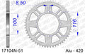 AFAM - Corona AFAM 17104N-51 in Alluminio Passo 420