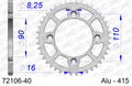 AFAM - Corona AFAM 72106-40 in Alluminio Passo 415