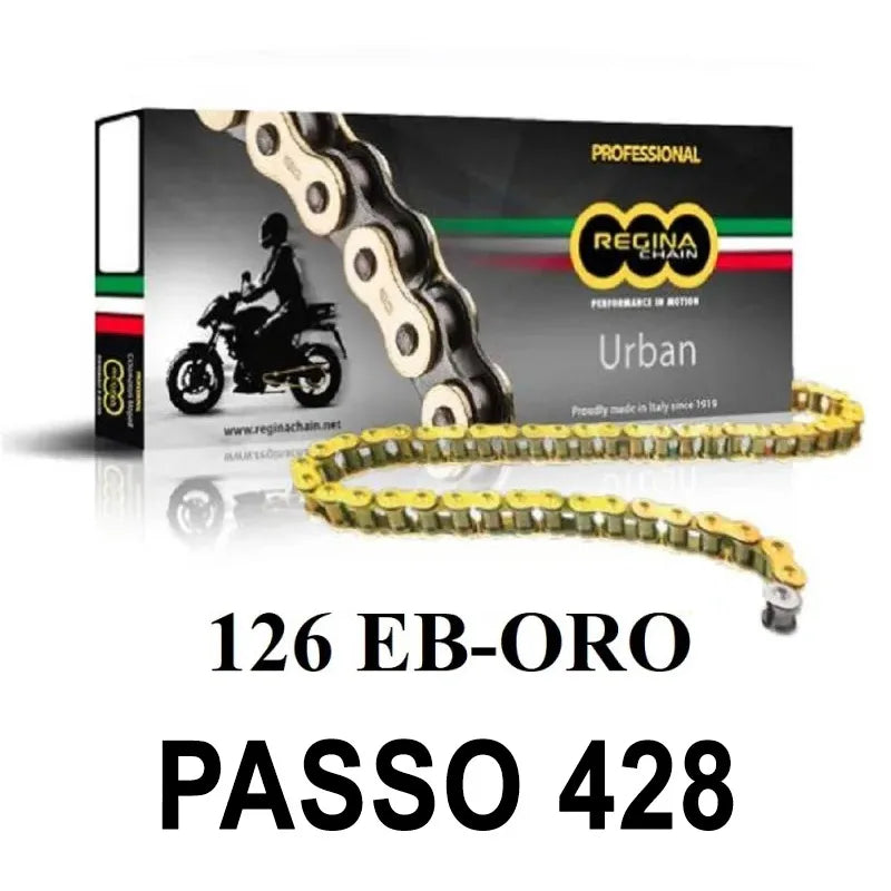 REGINA - Catena 126EB-ORO 124 Maglie Passo 428 - Oro