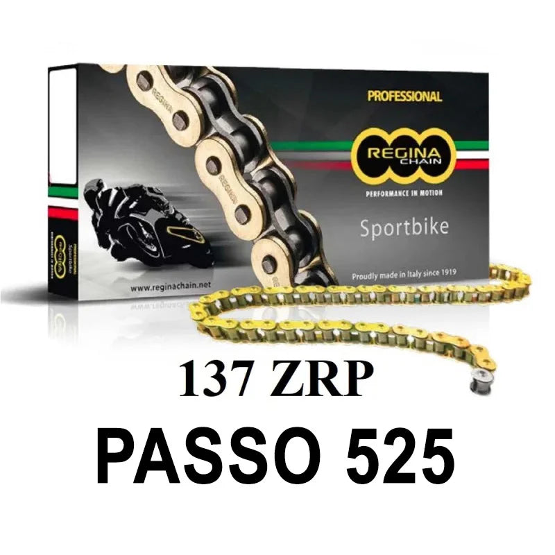 REGINA - Catena 137ZRP 124 Maglie Passo 525 - Oro
