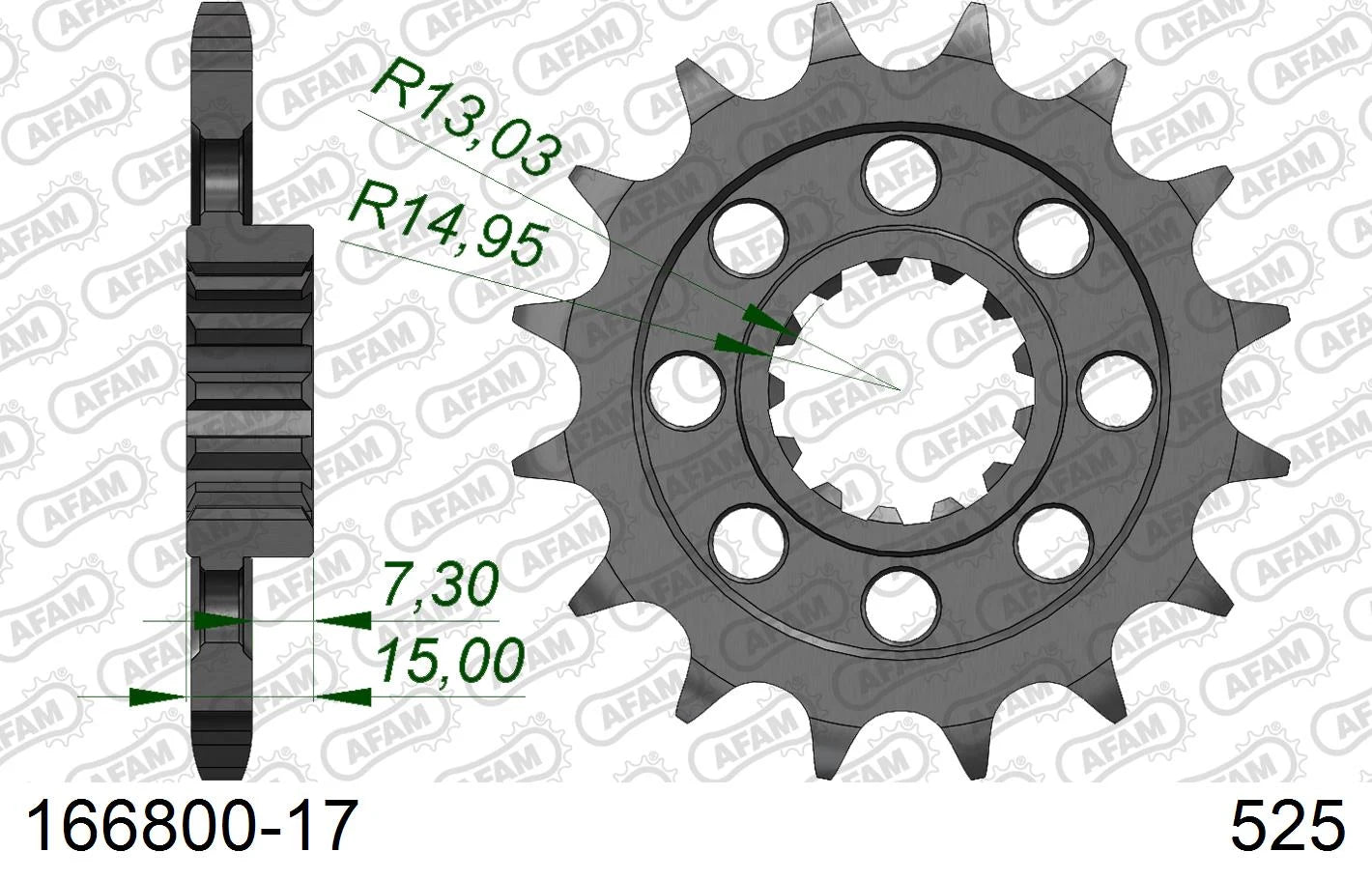 AFAM - Pignone AFAM 166800-17 Passo 525
