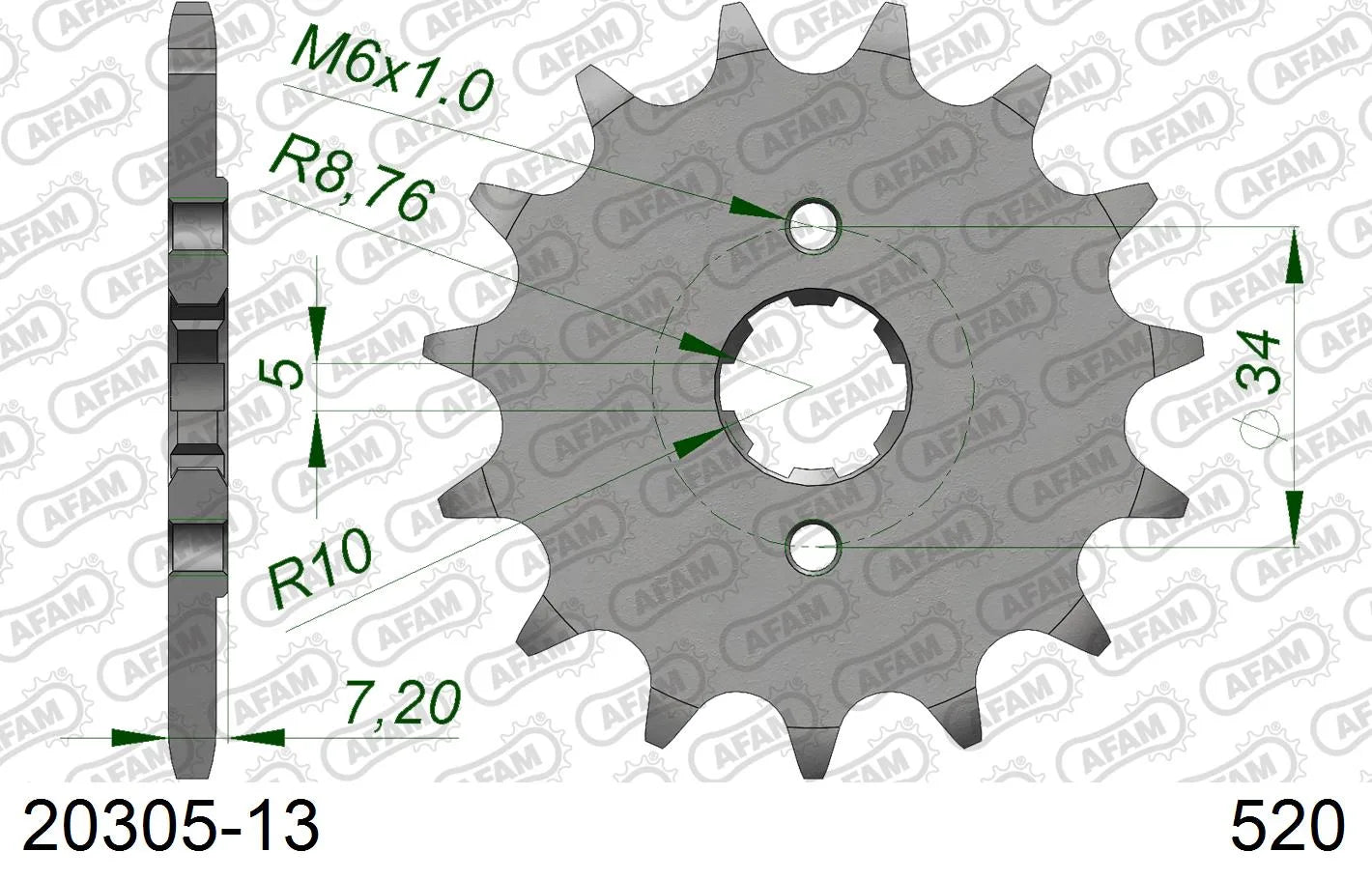 AFAM - Pignone AFAM 20305-13 Passo 520