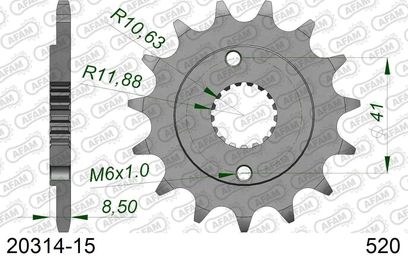 AFAM - Pignone AFAM 20314-15 Passo 520