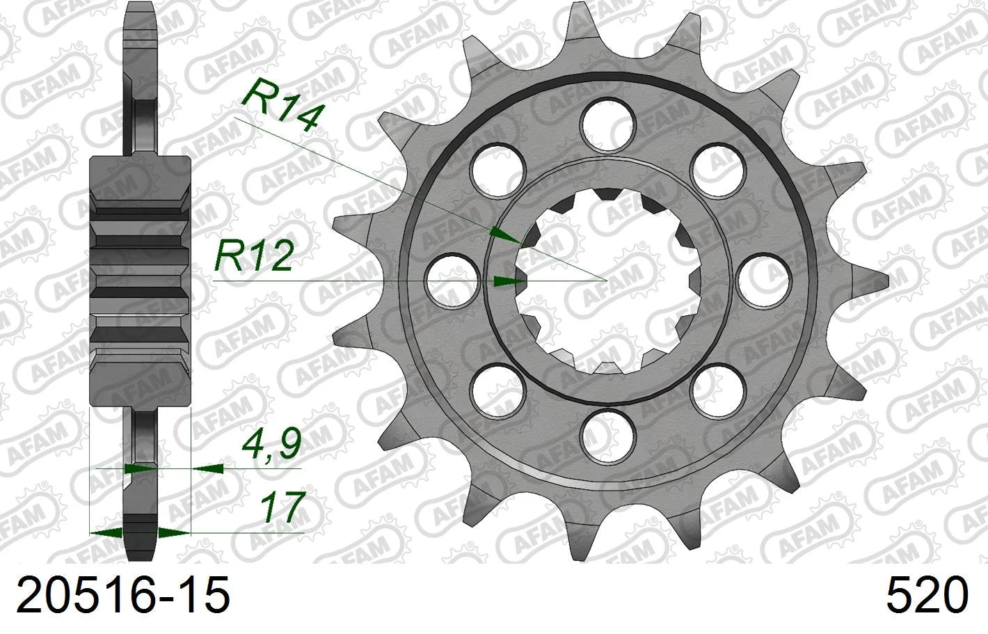 AFAM - Pignone AFAM 20516-15 Passo 520