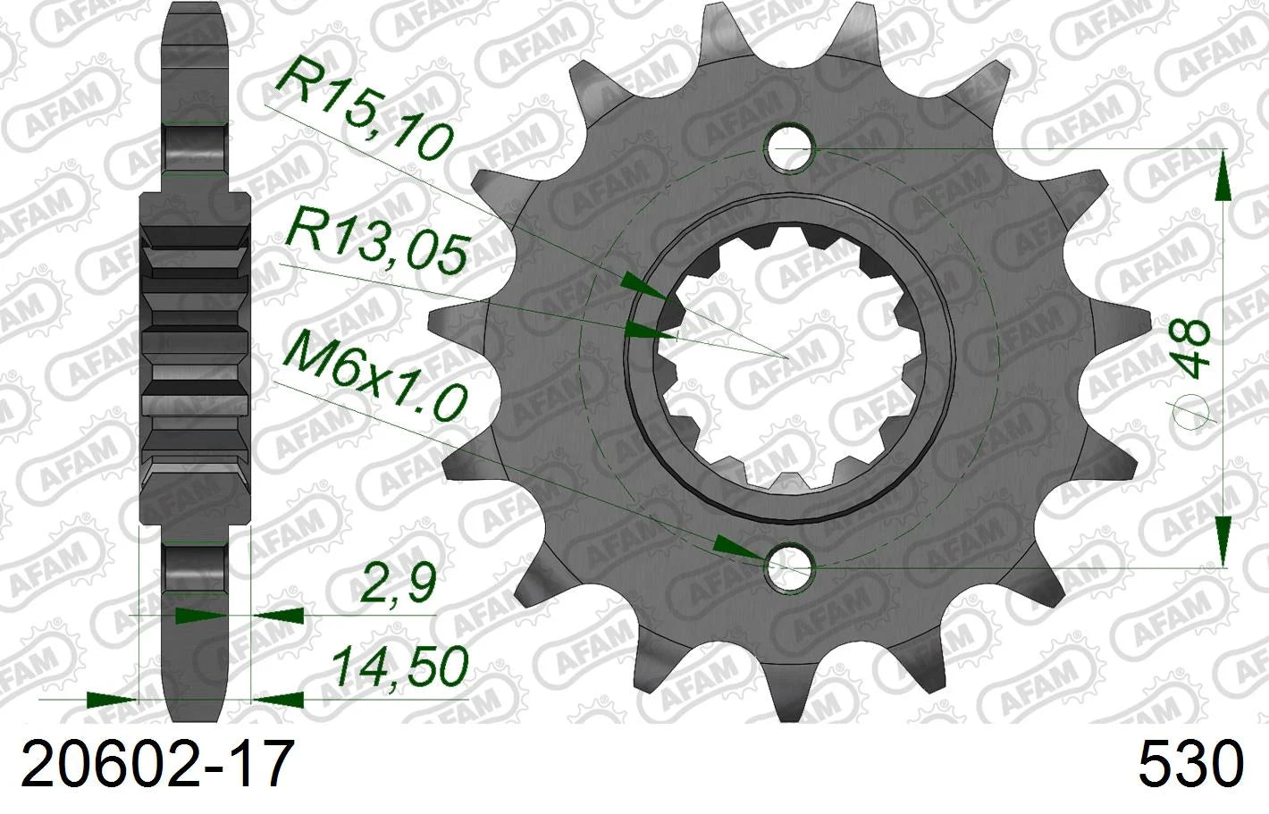 AFAM - Pignone AFAM 20602-17 Passo 530