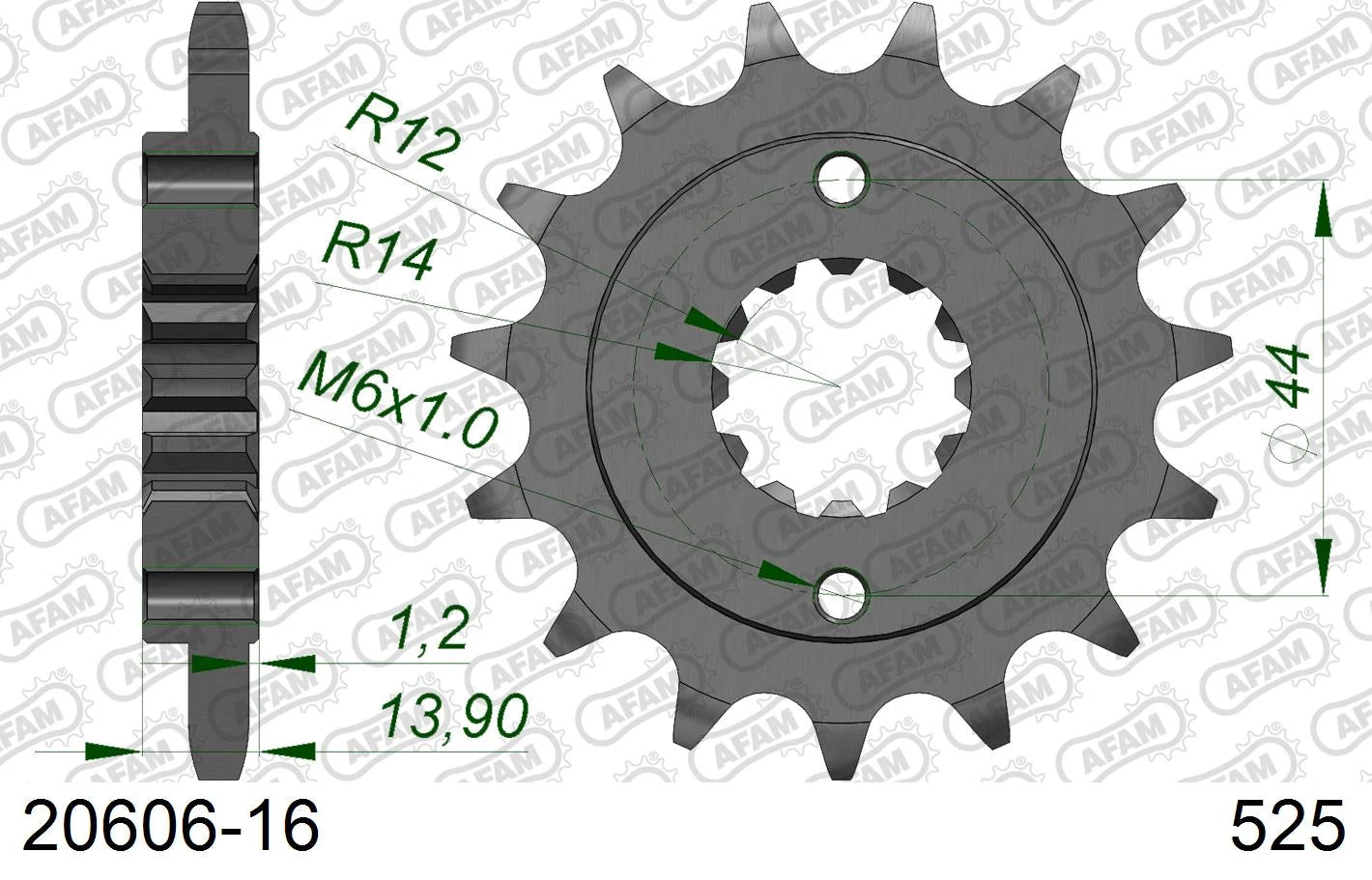 AFAM - Pignone AFAM 20606-16 Passo 525