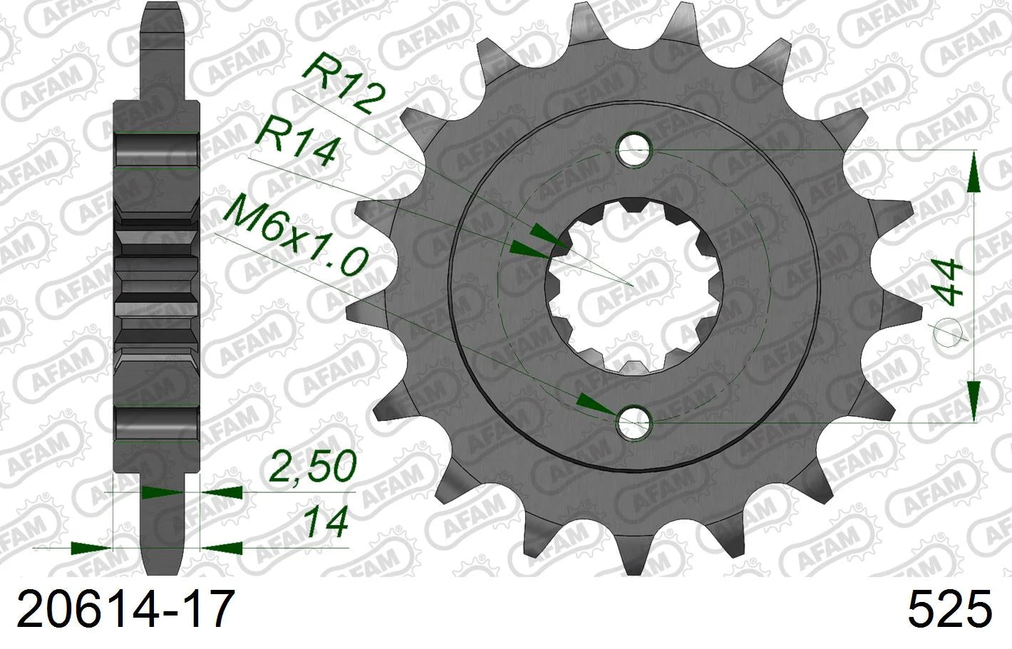 AFAM - Pignone AFAM 20614-17 Passo 525