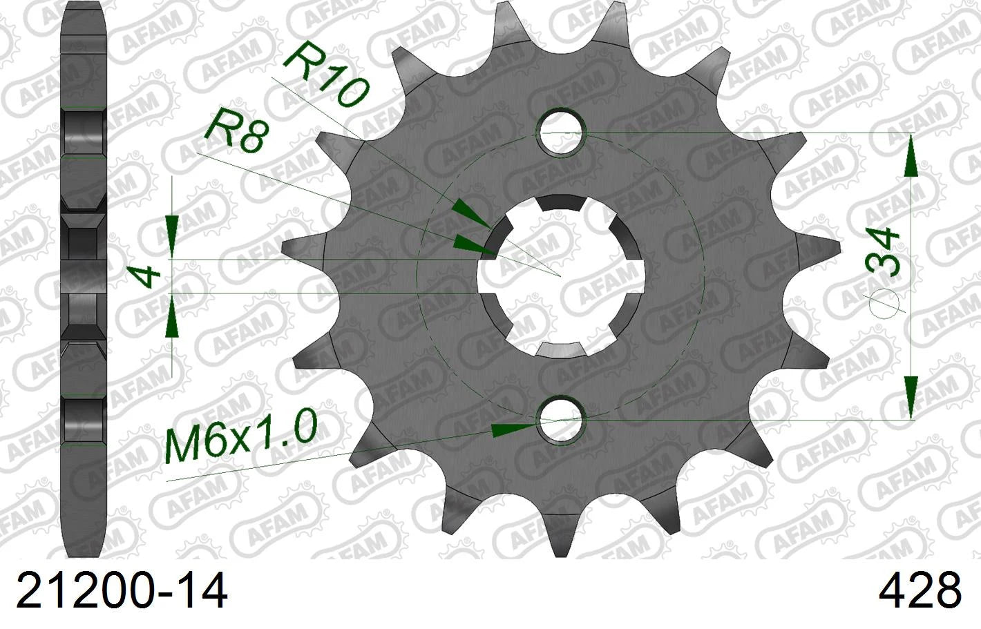 AFAM - Pignone AFAM 21200-14 Passo 428