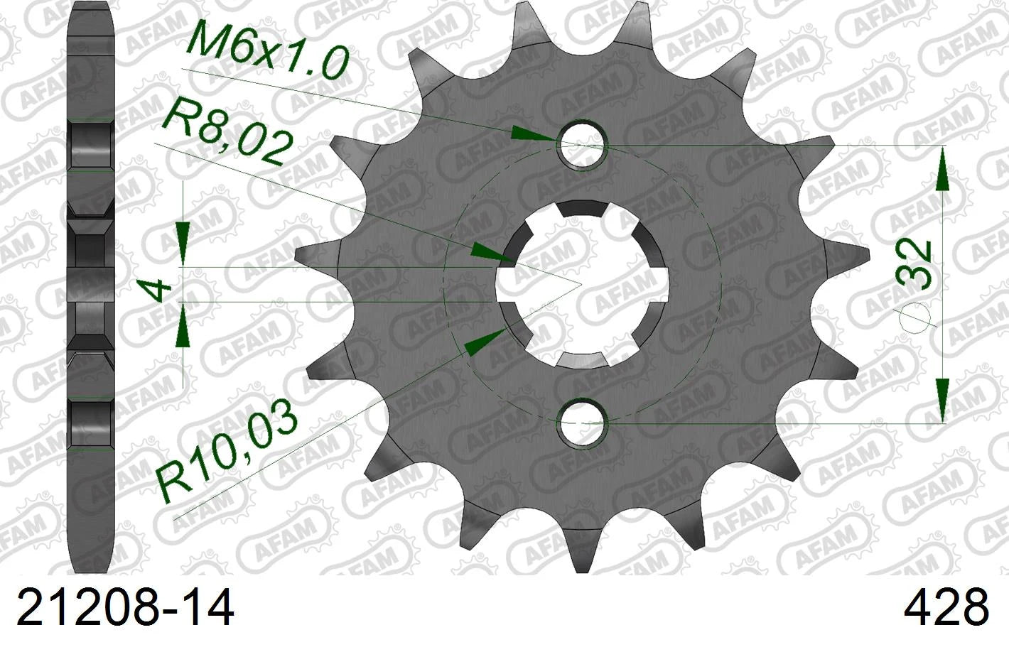 AFAM - Pignone AFAM 21208-14 Passo 428
