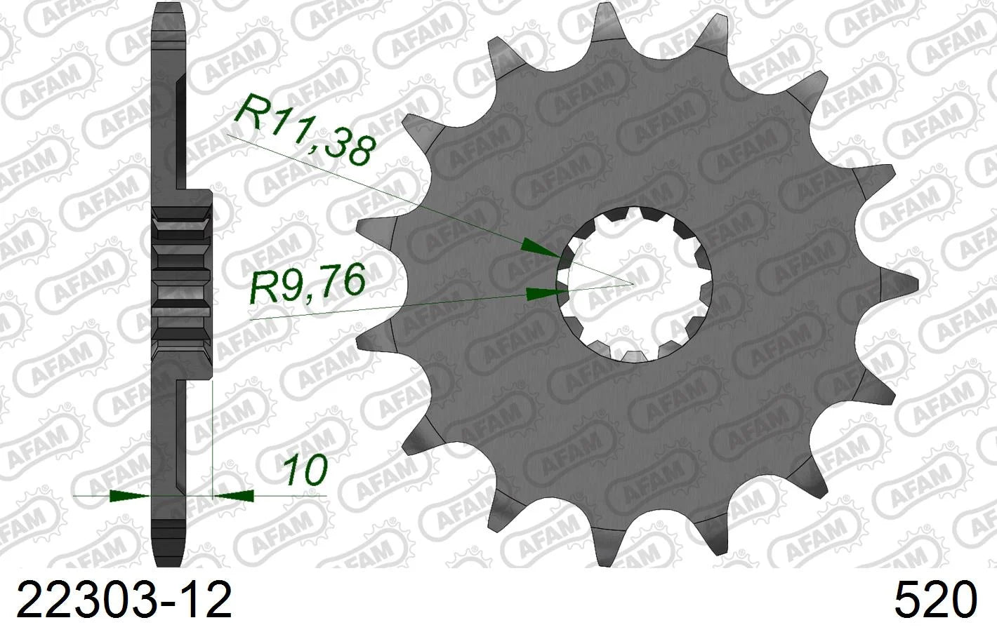 AFAM - Pignone AFAM 22303-12 Passo 520