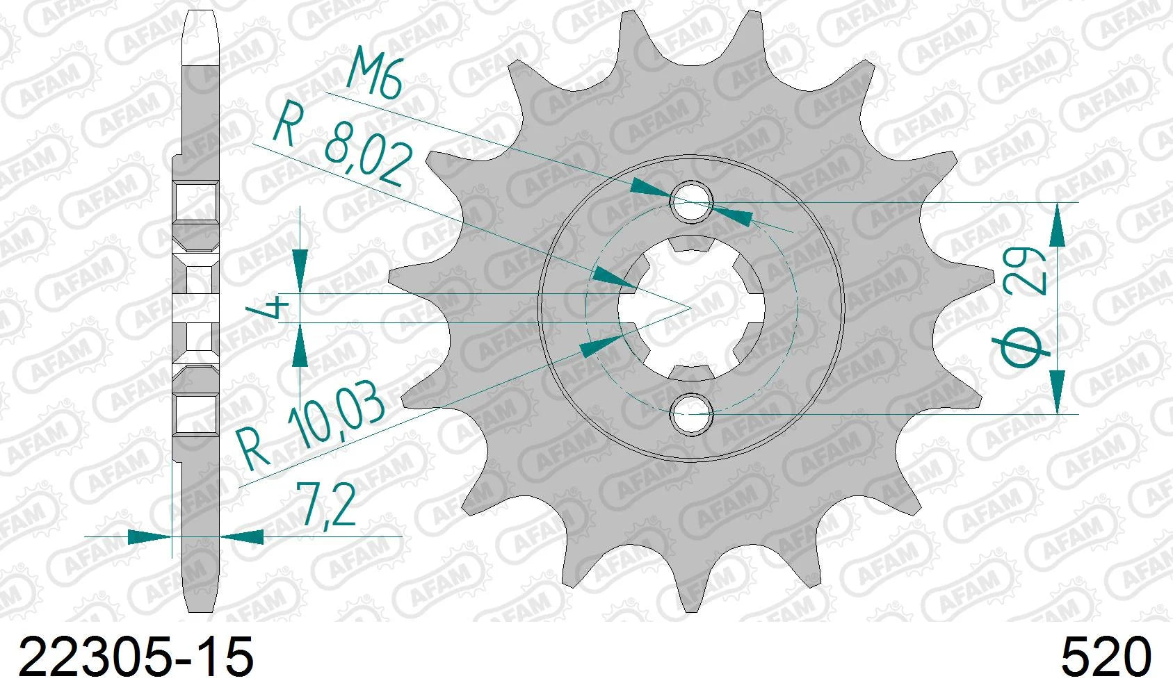 AFAM - Pignone AFAM 22305-15 Passo 520