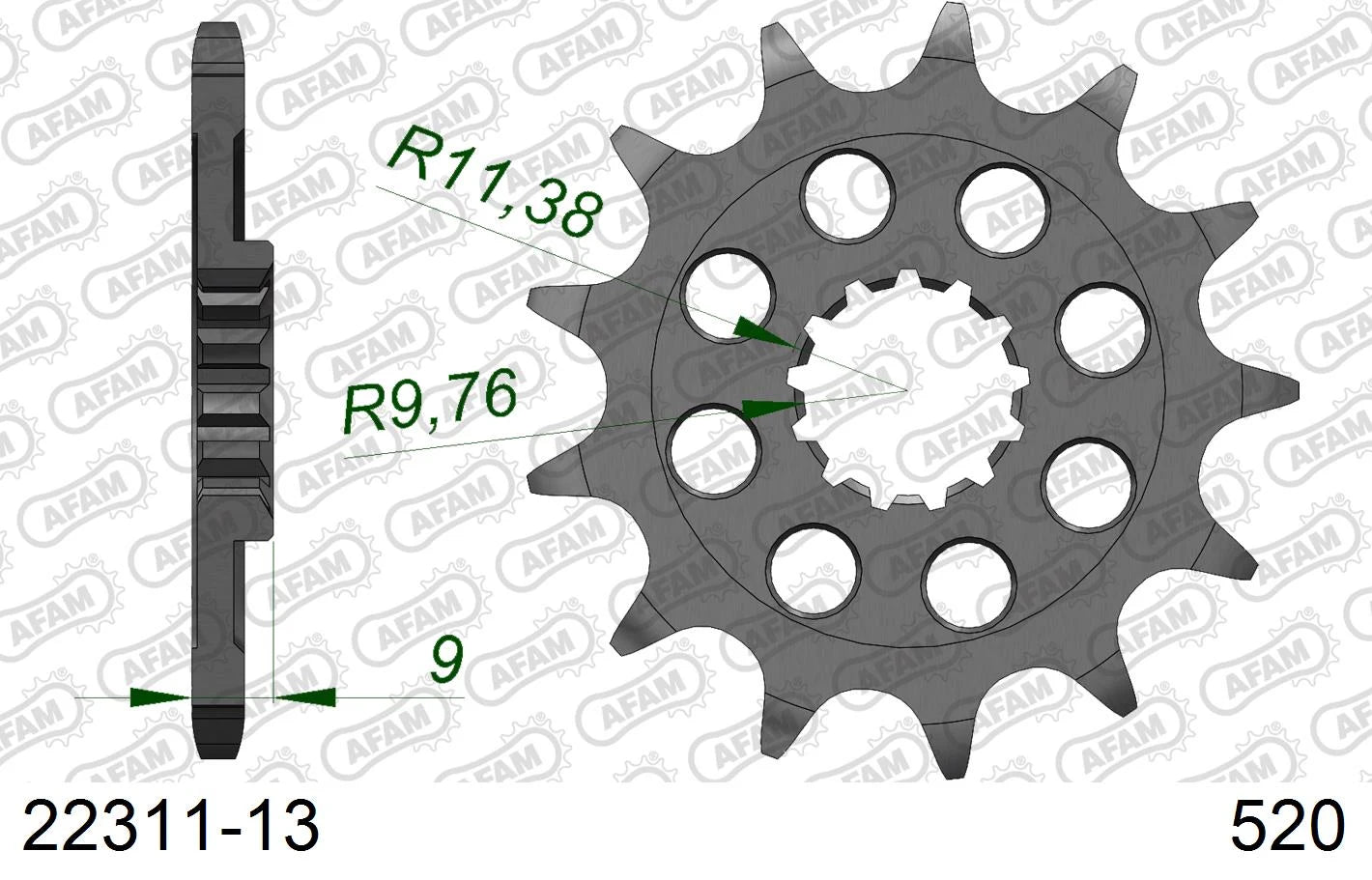 AFAM - Pignone AFAM 22311-13 Passo 520