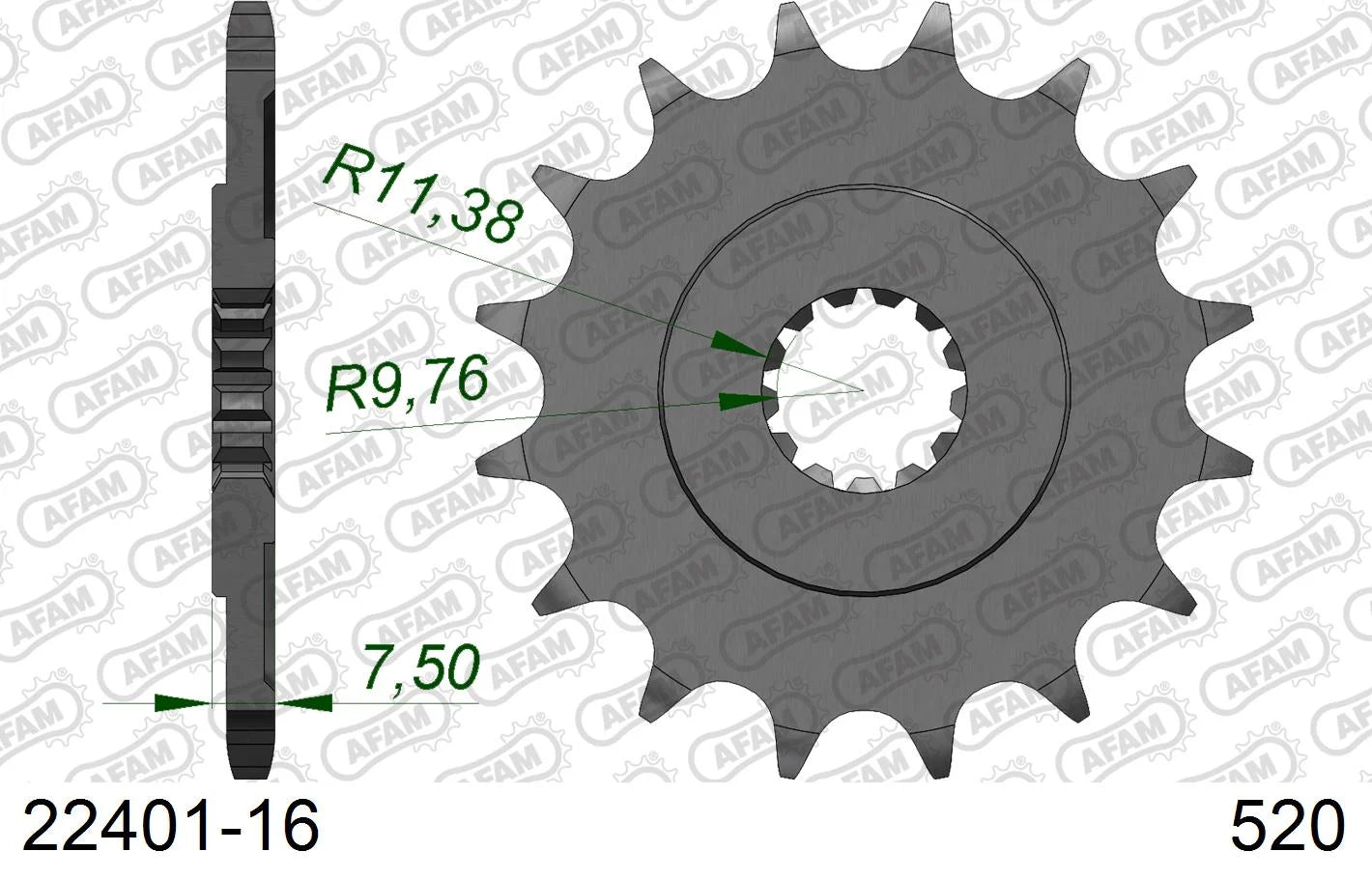 AFAM - Pignone AFAM 22401-16 Passo 520