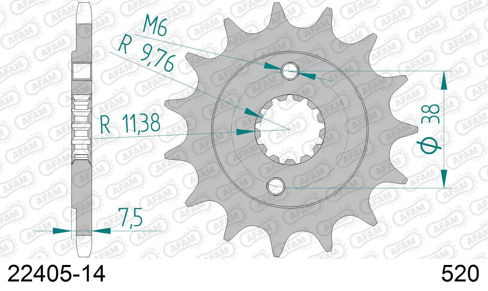 AFAM - Pignone AFAM 22405-14 Passo 520