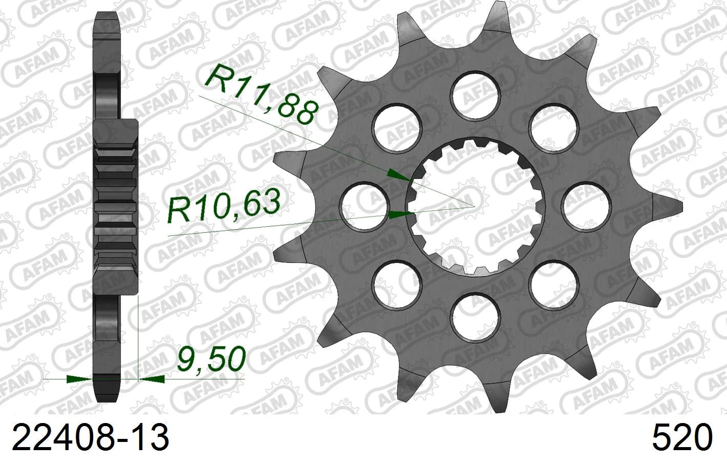 AFAM - Pignone AFAM 22408-13 Passo 520