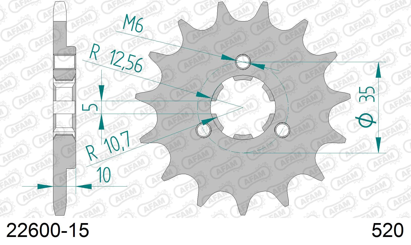 AFAM - Pignone AFAM 22600-15 Passo 520