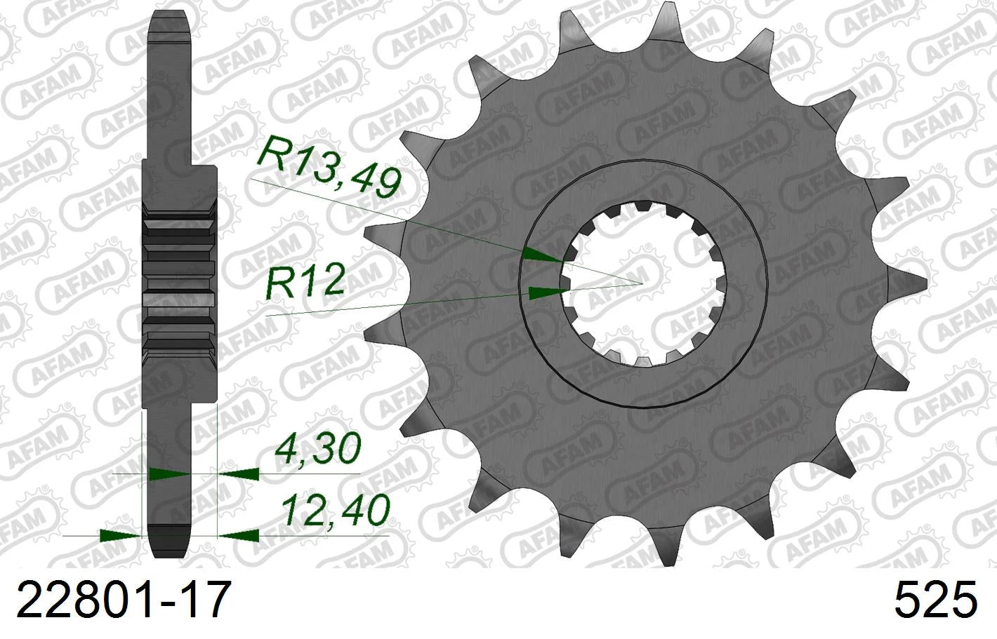 AFAM - Pignone AFAM 22801-17 Passo 525