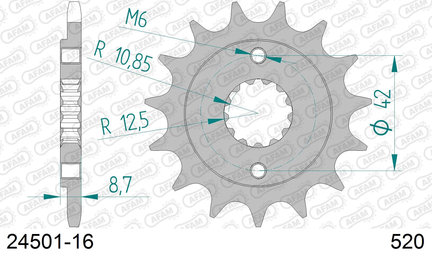 AFAM - Pignone AFAM 24501-16 Passo 520