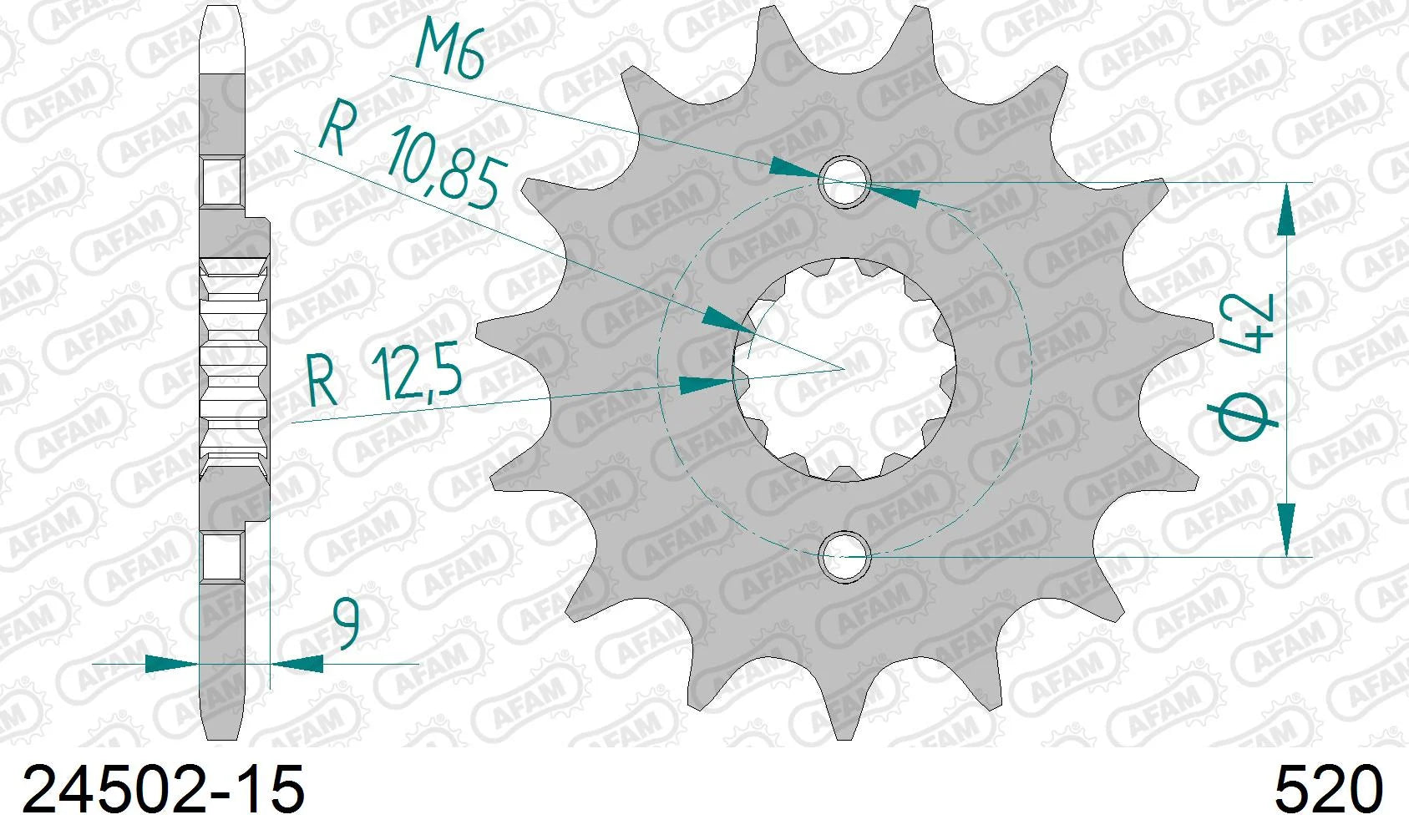 AFAM - Pignone AFAM 24502-15 Passo 520