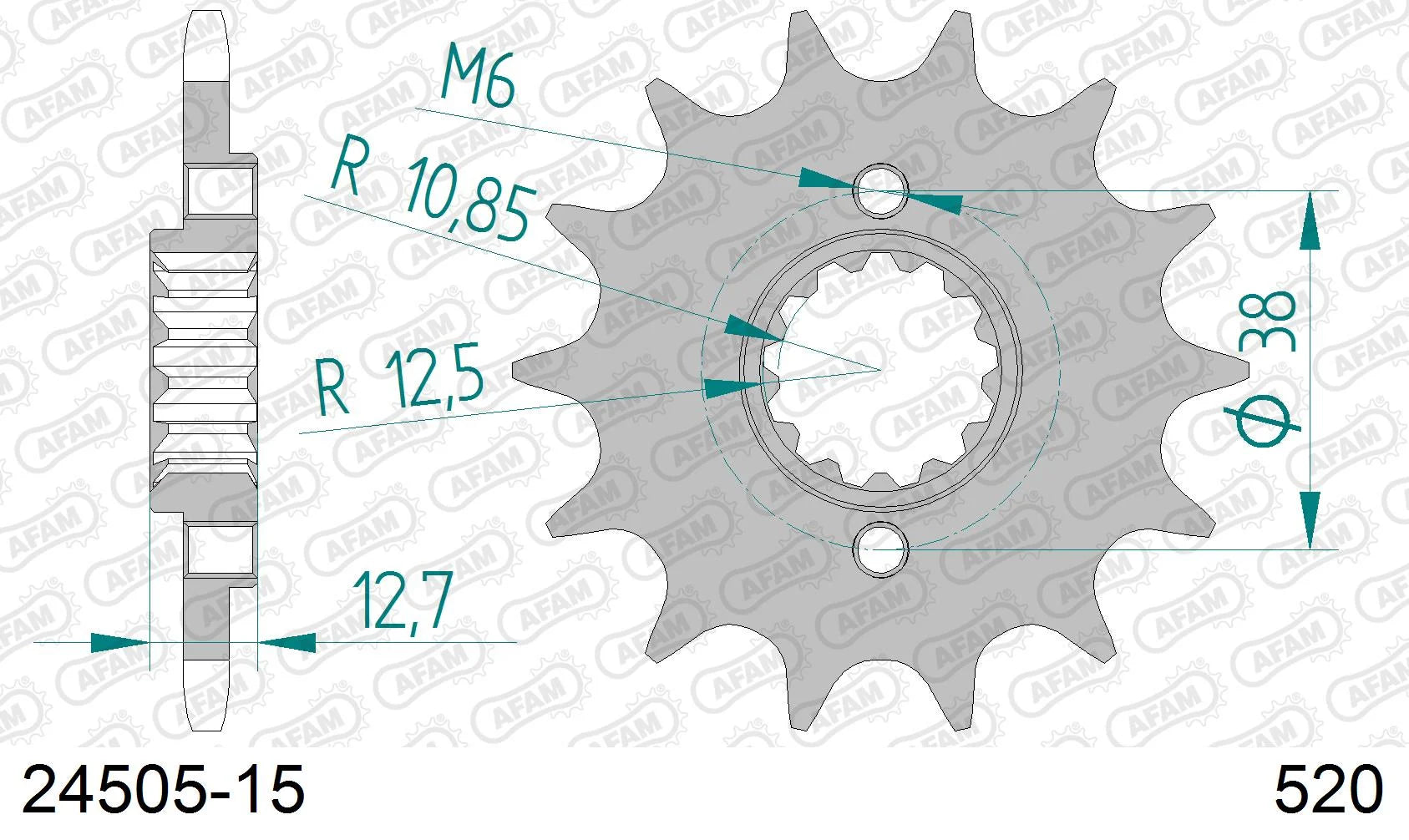 AFAM - Pignone AFAM 24505-15 Passo 520