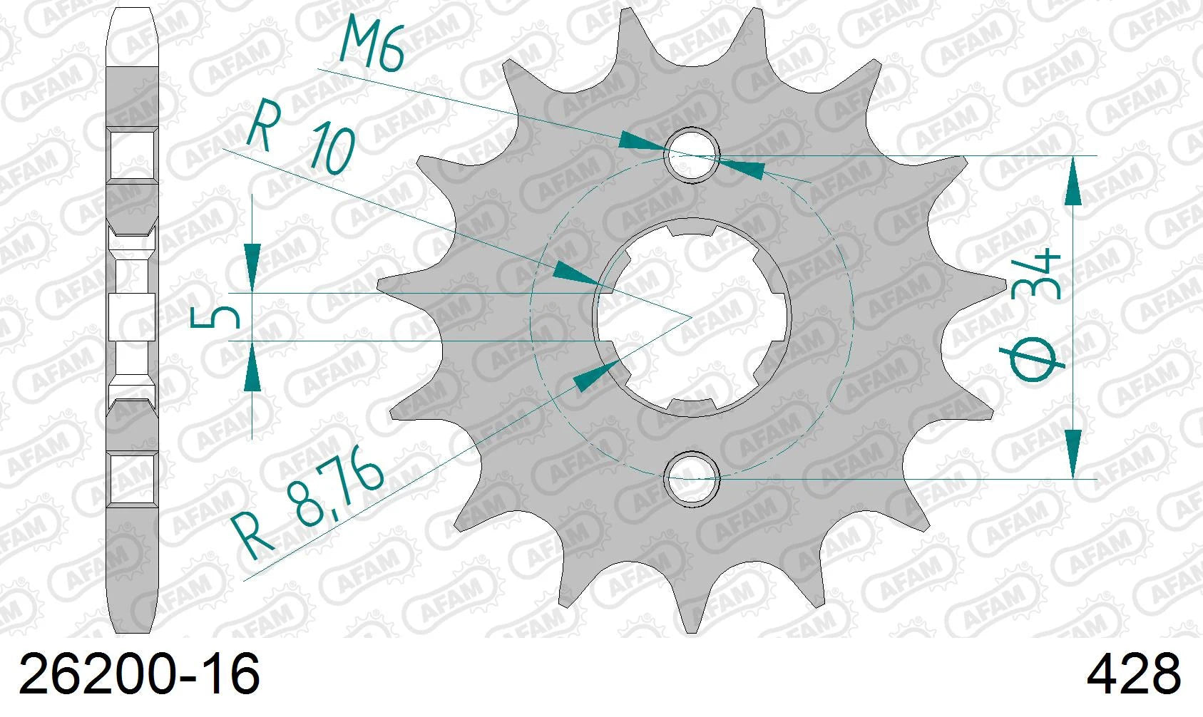 AFAM - Pignone AFAM 26200-16 Passo 428