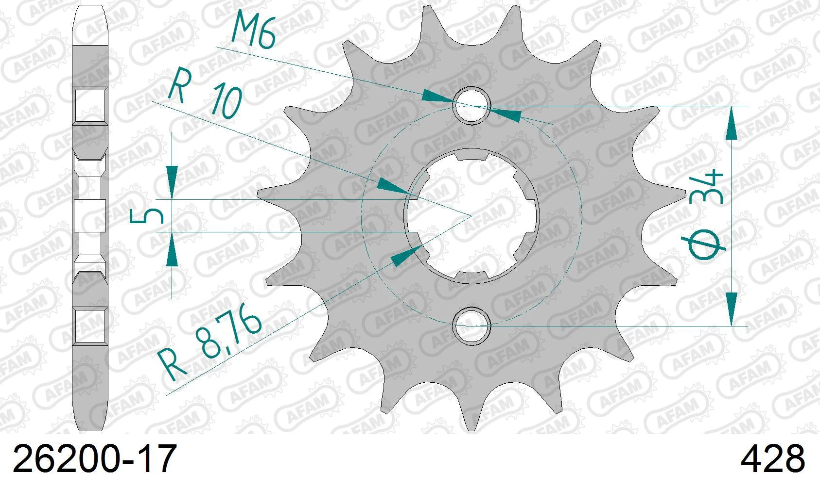 AFAM - Pignone AFAM 26200-17 Passo 428