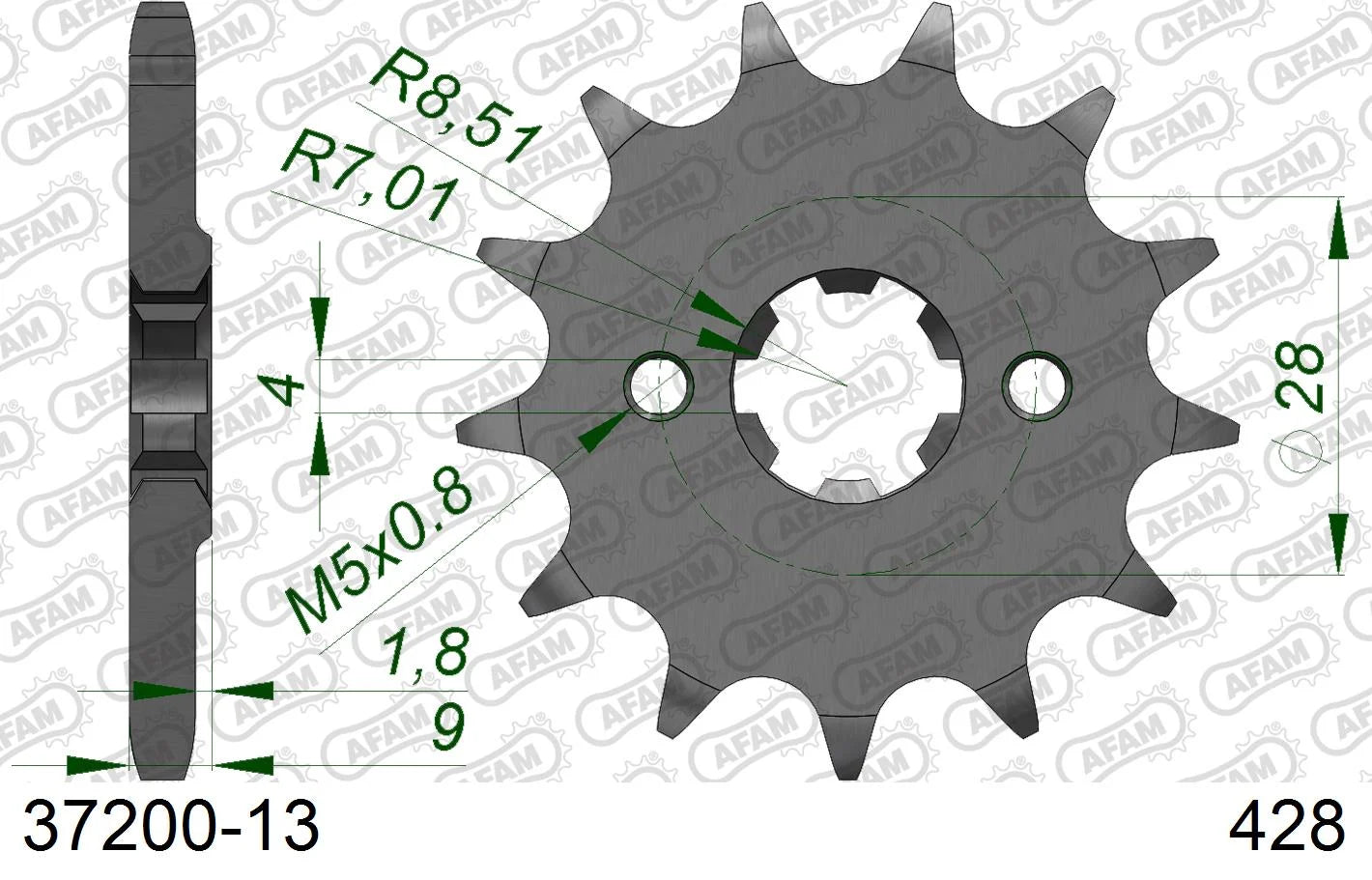 AFAM - Pignone AFAM 37200-13 Passo 428