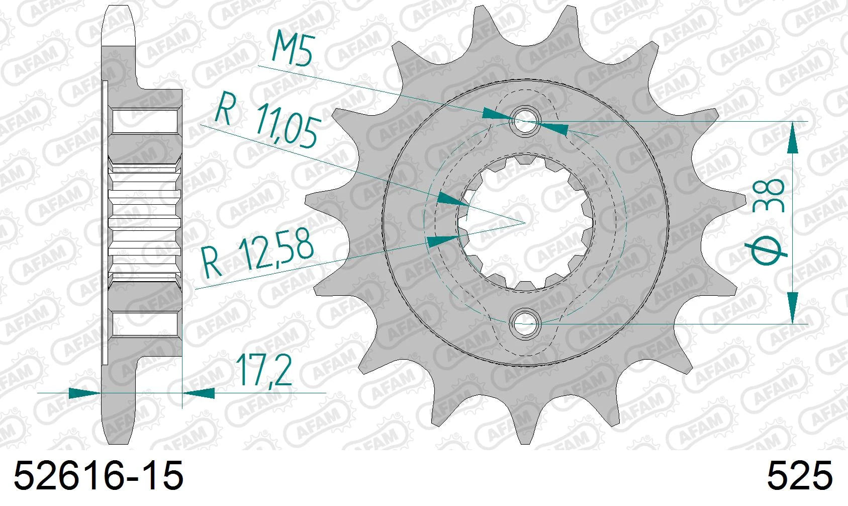 AFAM - Pignone AFAM 52616-15 Passo 525