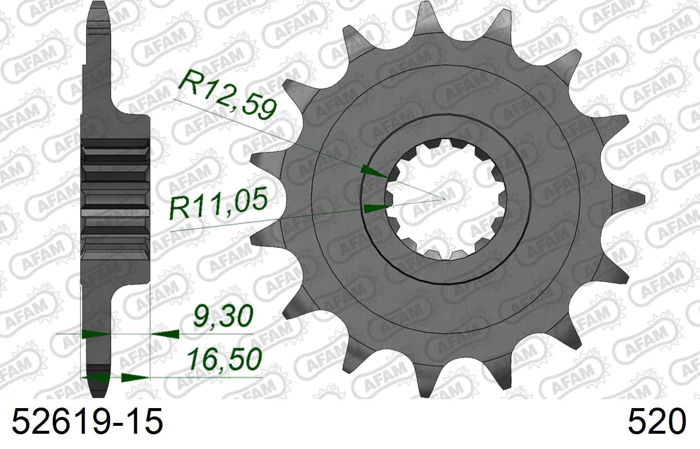 AFAM - Pignone AFAM 52619-15 Passo 520