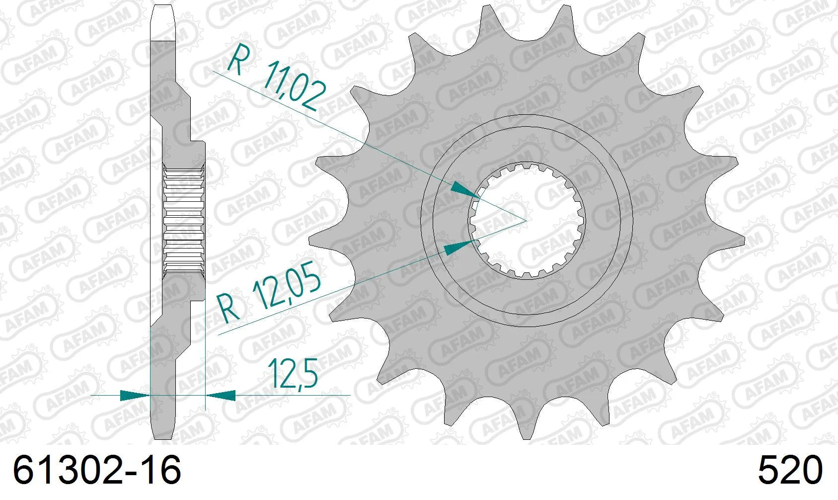 AFAM - Pignone AFAM 61302-16 Passo 520