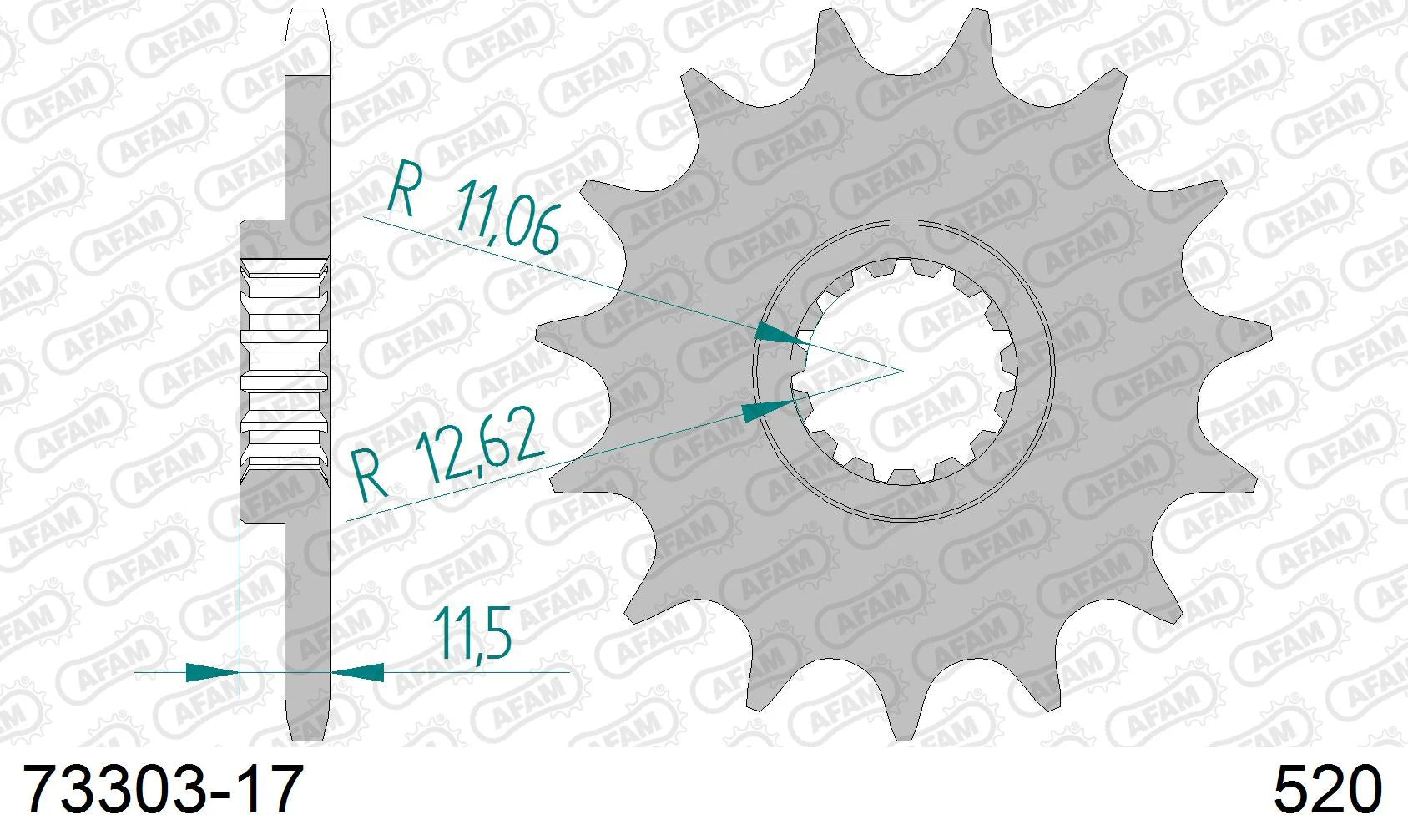 AFAM - Pignone AFAM 73303-17 Passo 520
