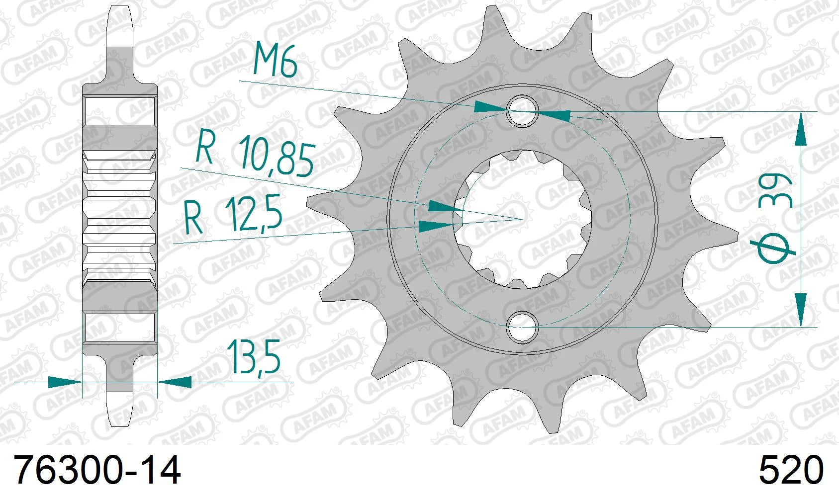 AFAM - Pignone AFAM 76300-14 Passo 520