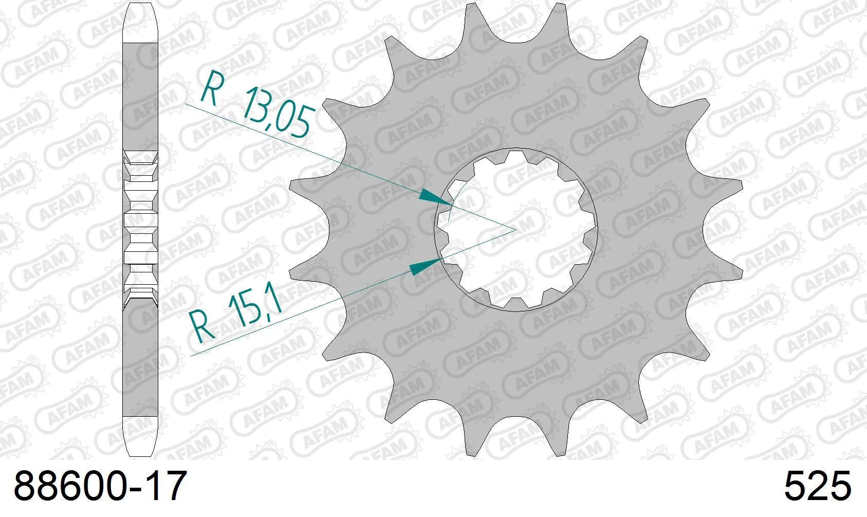 AFAM - Pignone AFAM 88600-17 Passo 525