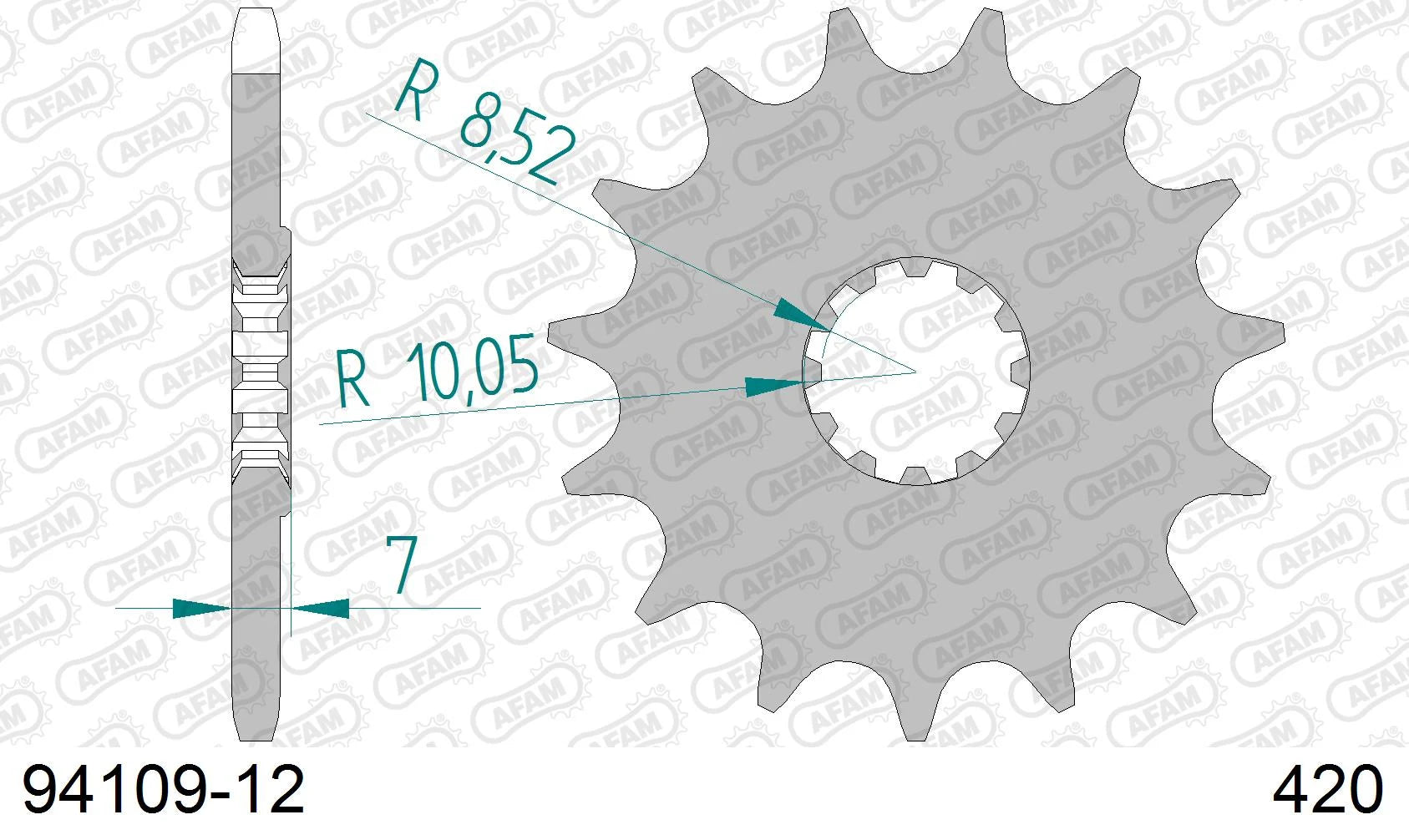 AFAM - Pignone AFAM 94109-12 Passo 420