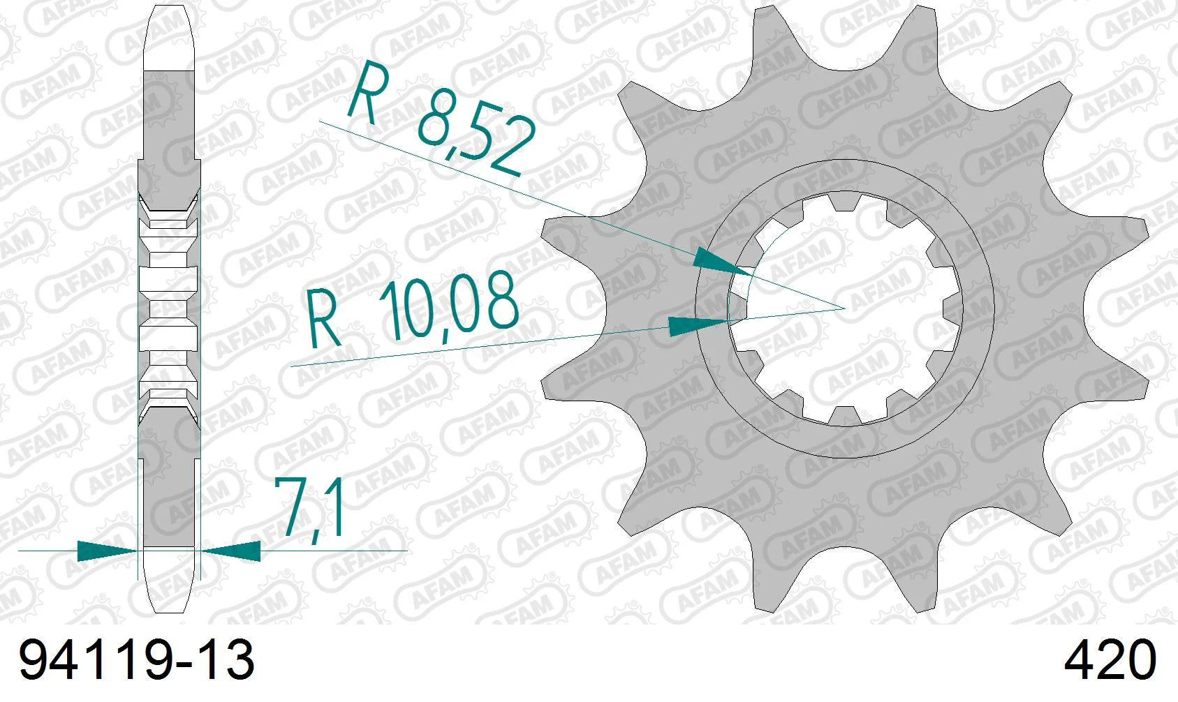AFAM - Pignone AFAM 94119-13 Passo 420