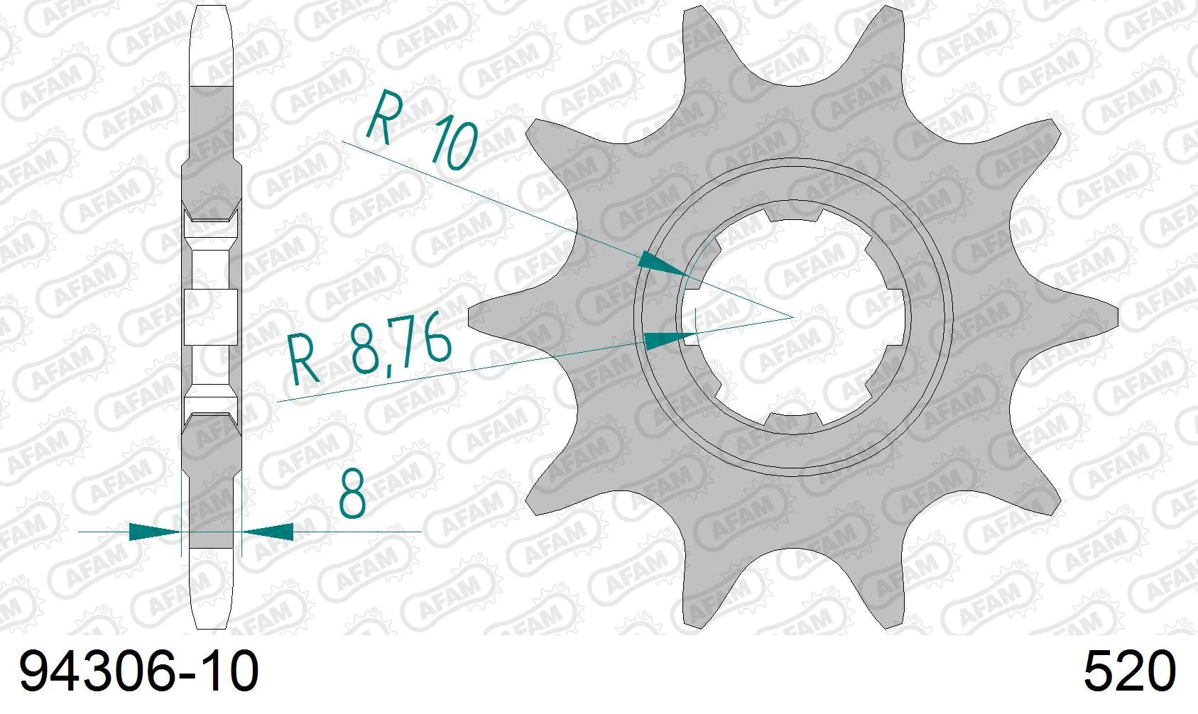 AFAM - Pignone AFAM 94306-10 Passo 520