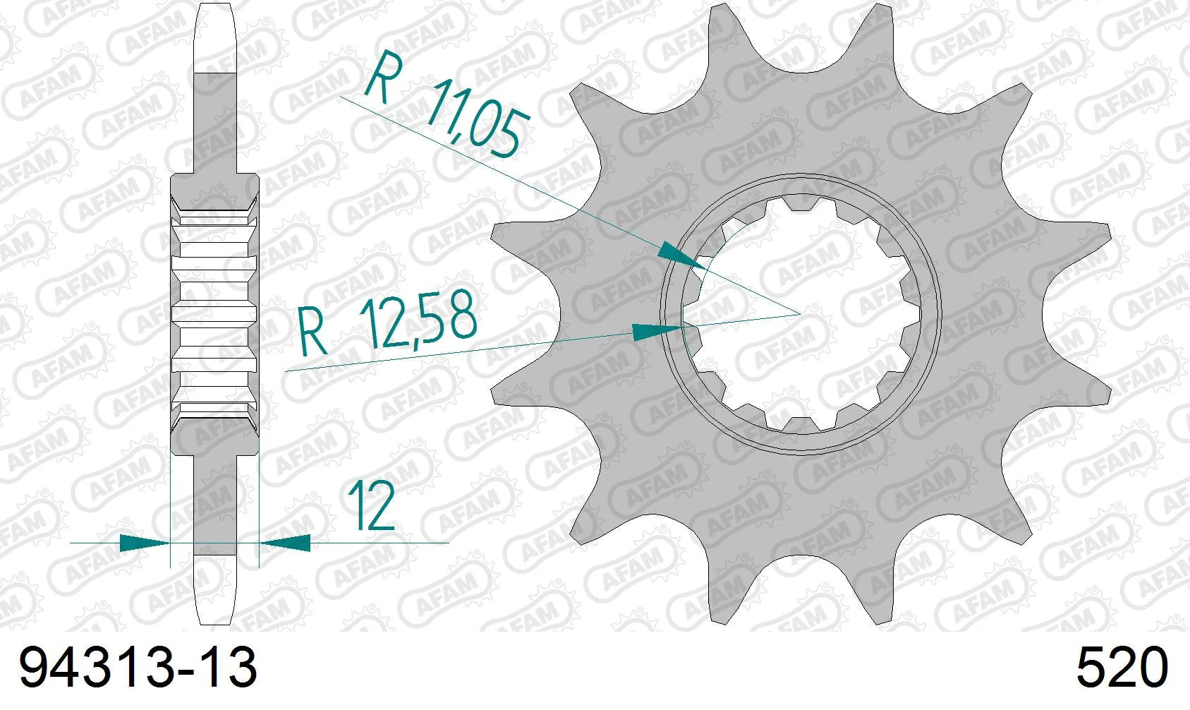 AFAM - Pignone AFAM 94313-13 Passo 520