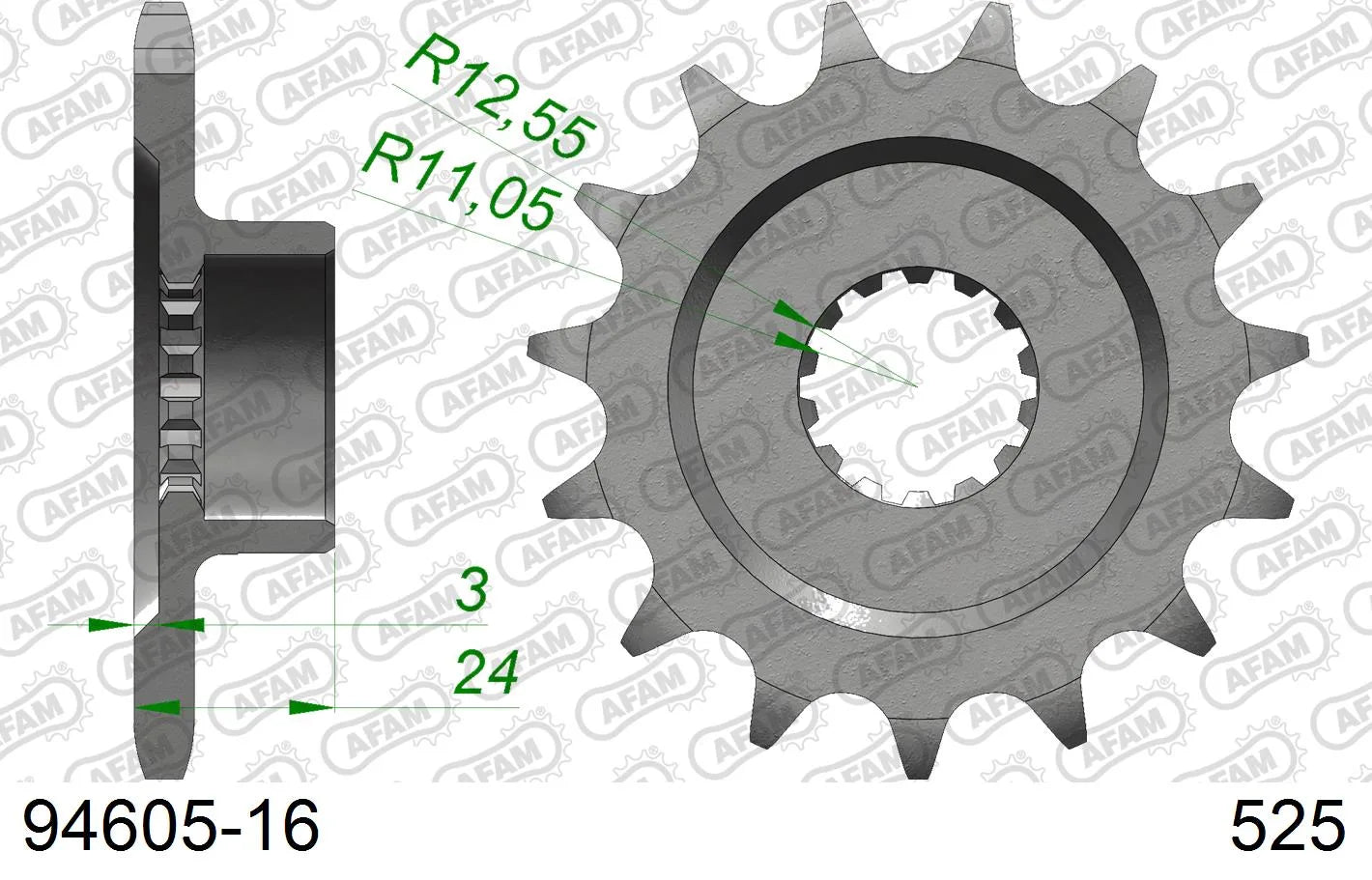 AFAM - Pignone AFAM 94605-16 Passo 525