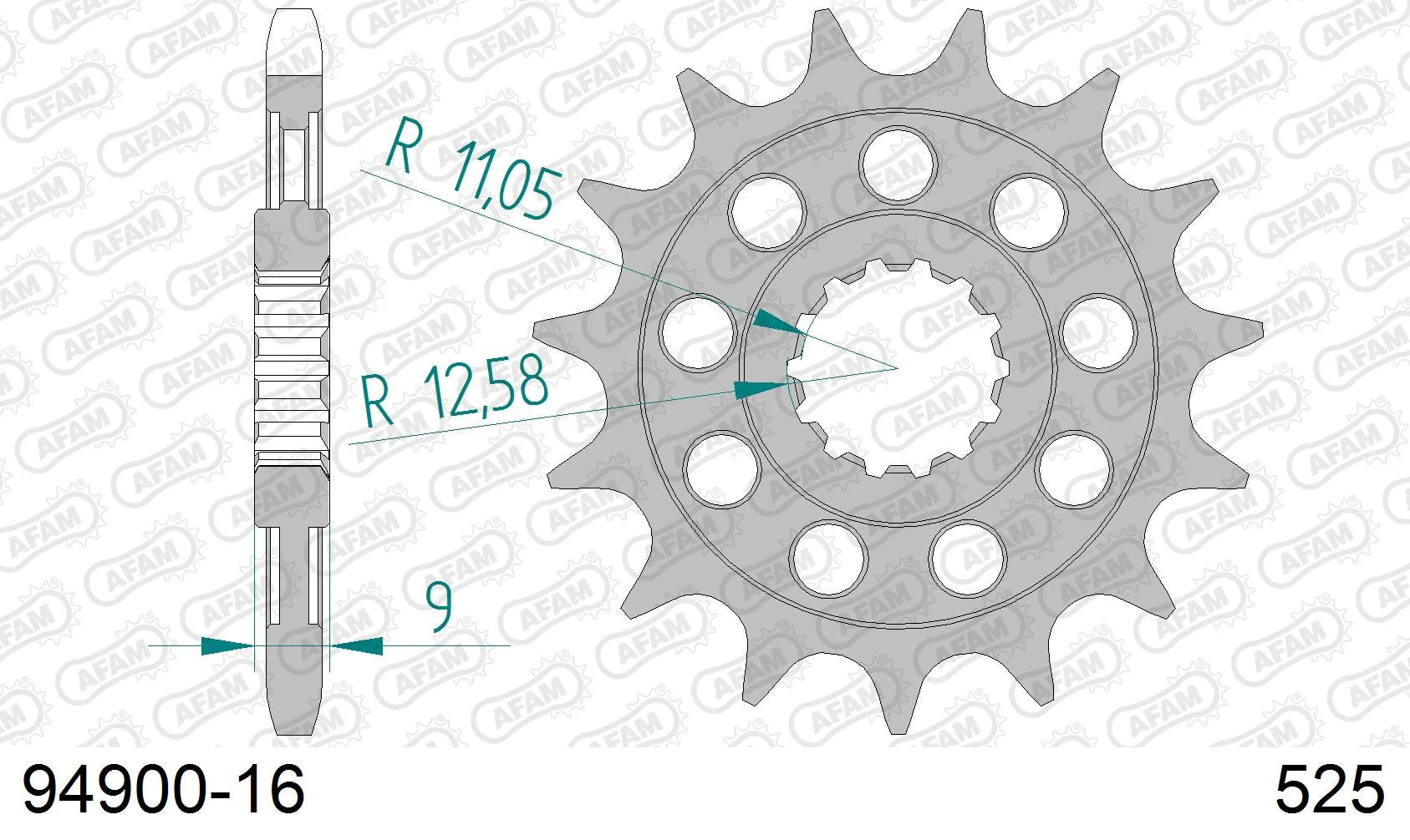 AFAM - Pignone AFAM 94900-16 Passo 525