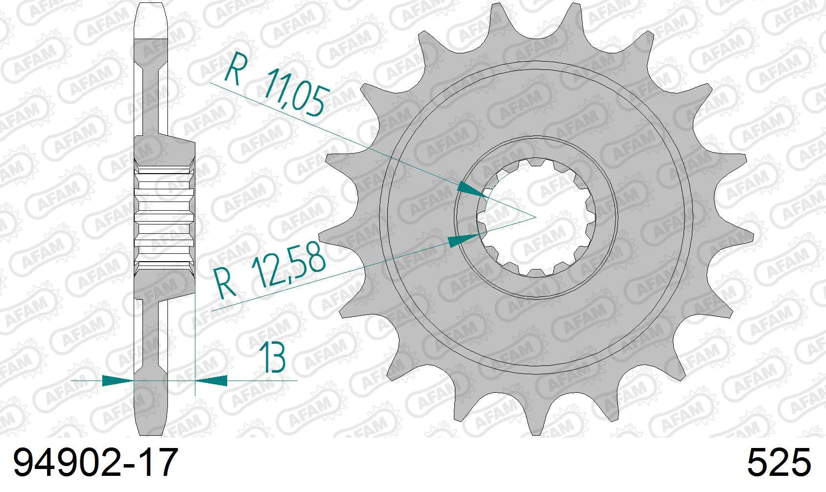 AFAM - Pignone AFAM 94902-17 Passo 525