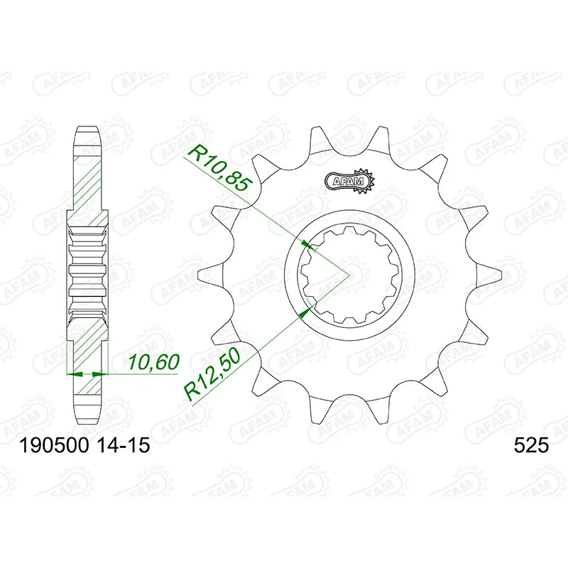 AFAM - Pignone AFAM 190500-14 Passo 525